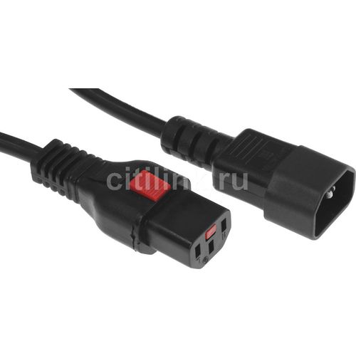 Шнур питания Lanmaster (LAN-PP13L/14-5.0-BK) C13-С14 проводник.:3×0.75мм2 5м 220В 10А черный