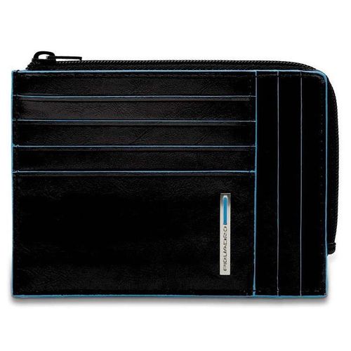 Чехол для кредитных карт Piquadro Blue Square PU1243B2R/N, кожа натуральная, черный