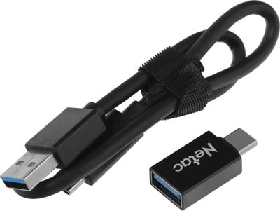 480ГБ Внешний диск SSD NETAC Z7S NT01Z7S-480G-32BK, USB-C, запись