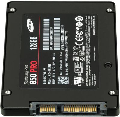 SSD Samsung 850 Pro MZ 7KE128BW 128 2.5
