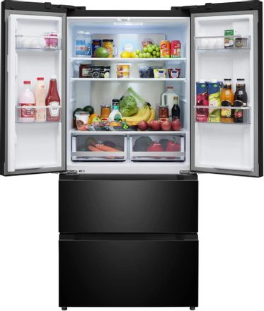 Холодильник двухкамерный MEFERI Comfort MFR83 French Door, инверторный, черный