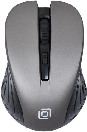 Мышь беспроводная Oklick 545MW, радио, оптическая, USB, 1600dpi, черный и серый [368629]