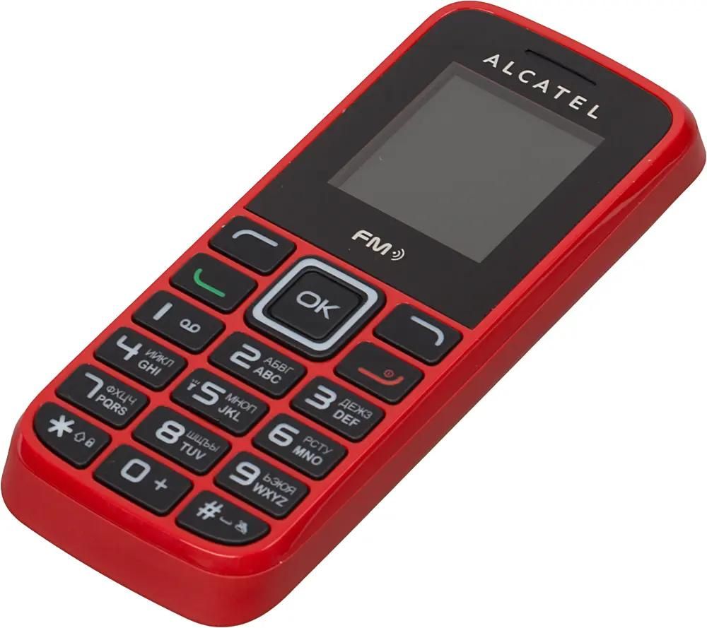 Характеристики Сотовый телефон Alcatel OneTouch 1010D, красный (948837)  смотреть в СИТИЛИНК