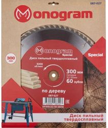 Пильный диск MONOGRAM 087-027, 300мм, по дереву