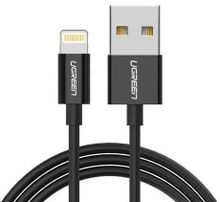 Изображение товара Кабель UGREEN US155,  Lightning (m) -  USB (m),  1м,  MFI,  2.4A,  черный [80822]