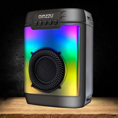 Колонка портативная Ginzzu GM-912B, 16Вт, черный – купить в Ситилинк ...