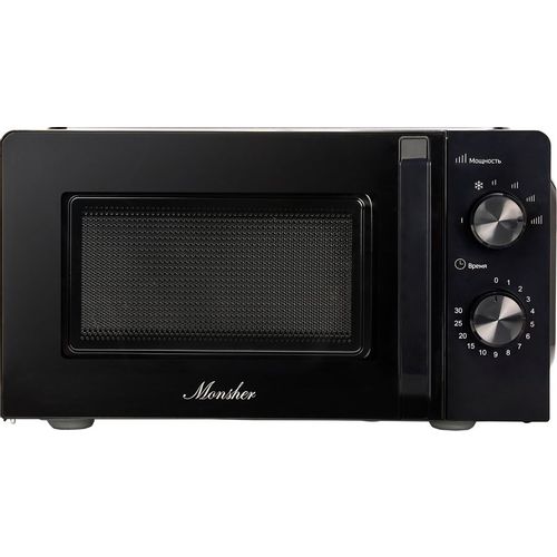 Микроволновая печь MONSHER MTW 201 Noir, 700Вт, 20л, черный/серебристый