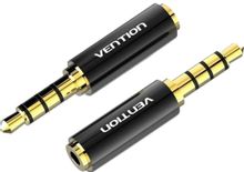 Изображение товара Переходник аудио VENTION Jack 3.5 (m) -  Jack 2.5 (f),  GOLD,  черный [bfbb0]