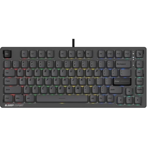 Клавиатура A4TECH Bloody MS76, проводная, USB, магнитная, темно-серый