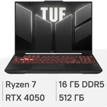 Изображение товара Игровой ноутбук ASUS TUF Gaming A16 FA607NUG-RL161 16 IPS AMD Ryzen NVIDIA
