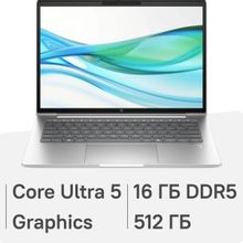 Изображение товара Ноутбук HP ProBook 440 G11 14 IPS Intel Core Ultra 5 125U 16ГБ SSD FreeDOS серебристый