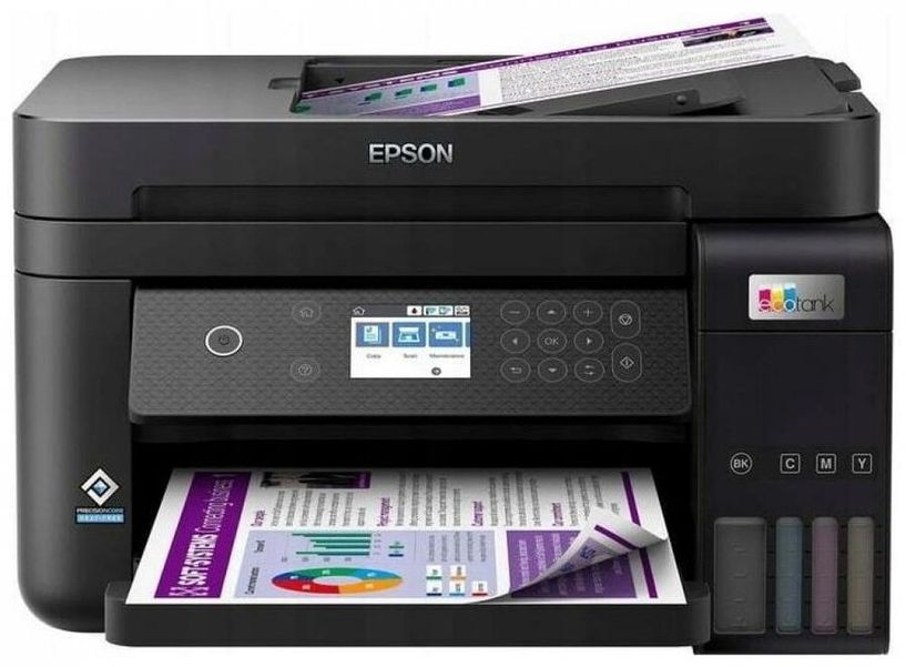 МФУ струйный Epson L6270 цветная печать, A4, с СНПЧ, цвет черный [c11cj61507/61407/64407]