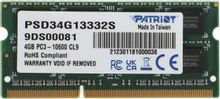 Изображение товара Оперативная память Patriot PSD34G13332S DDR3 - 1x 4ГБ 1333МГц, для ноутбуков (SO-DIMM), Ret