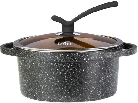 Кастрюля 2.6л LARA Orlean LR02-231, алюминиевая, с крышкой