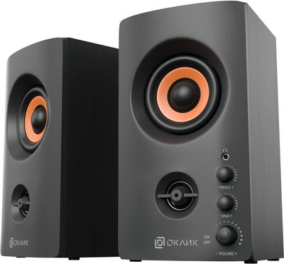 Колонки Oklick OK-164, 2.0, черный [1144741] – купить в Ситилинк | 1144741