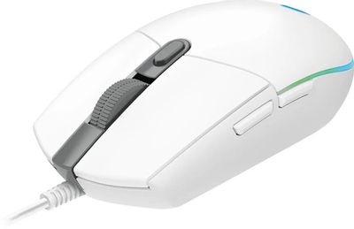 Мышь Logitech G102 LightSync, игровая, оптическая, проводная, USB, белый [910-005824]