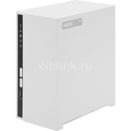 Сетевое хранилище NAS Qnap TS-233, 2-bay, настольный, Cortex-A55, RK3568B2