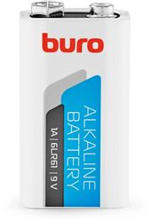 9V Батарейка Buro Alkaline 6LR61, 1 шт.