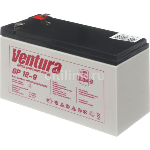 Аккумуляторная батарея VENTURA GP 12-9 для ИБП, 12В, 9Ач [vntgp1200090s63]