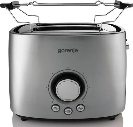 Тостер Gorenje T1000E, серебристый/черный