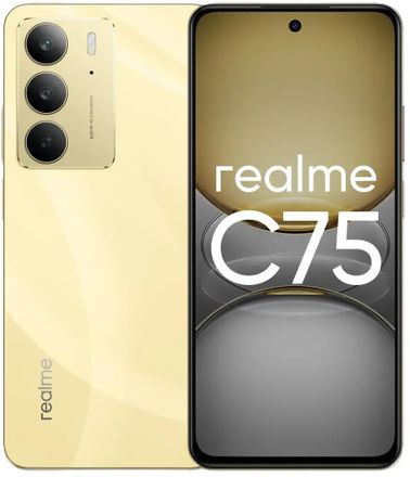 Смартфон REALME C75 8/256Gb,  6.72",  IPS,  90Гц,  5828мAч,  2 nano SIM,  золотистый