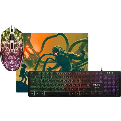 Комплект (клавиатура+мышь) Defender Tark C-779, USB, проводной, черный [52779]