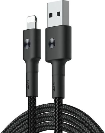 Кабель ZMI AL805/AL803,  Lightning (m) -  USB (m),  1м,  MFI,  2.4A,  черный [al805/al803 black]