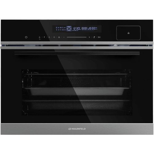 Духовой шкаф электрический MAUNFELD MCMO5016STGB, 50л, дверца с 2 стеклами, черный — фото 1