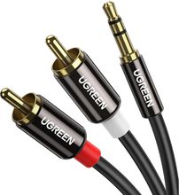 Изображение товара Кабель аудио UGREEN AV116,  Jack 3.5 (m) -  2xRCA (m/f),  1м, черный [10749]