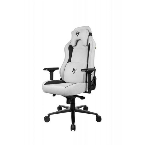 Кресло игровое AROZZI Vernazza SuperSoft, ткань, до 145кг, мультиблок, регулируемые 3D подлокотники, светло-серый