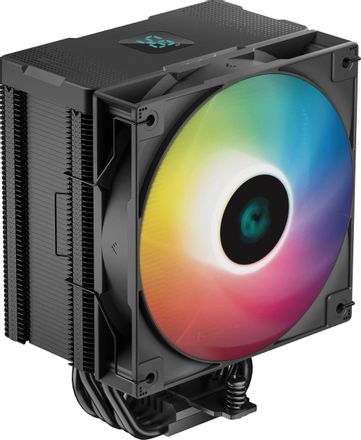 Устройство охлаждения (кулер) DeepCool AG500 Digital,  LCD, 4-pin,  ARGB,  120мм,  черный,  retail [r-ag500-bkadmn-g-1]