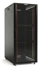 Шкаф коммутационный Hyperline TTB-2268-AS-RAL9004 напольный, стеклянная ...