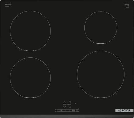 Индукционная варочная поверхность Bosch Serie 4 PIE631BB5E, конфорок: 4 шт., стеклокерамика, независимая, черный