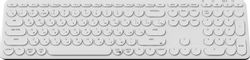 Клавиатура KEYCHRON B5P-K8-RU, беспроводная,  ножничная, заводское нанесение кириллицы, белый