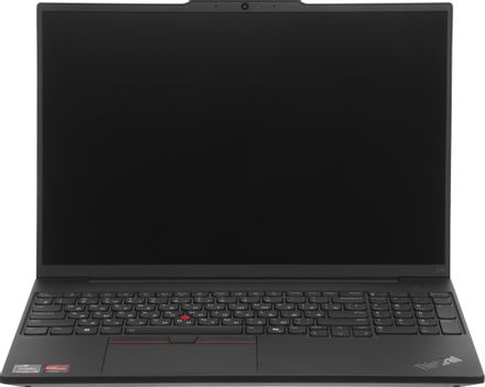 Ноутбук Lenovo ThinkPad E16 G2, 16", 2025, IPS, AMD Ryzen 7 7735HS 3.2ГГц, 8-ядерный, 32ГБ DDR5, 512ГБ SSD,  AMD Radeon  680M, без операционной системы,  черный [21m5s09e00_32g]