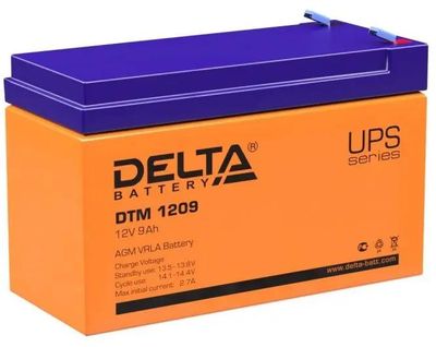 Аккумуляторная батарея для ИБП Delta DTM 1209 12В,  9Ач