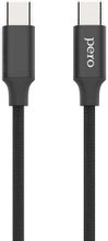 Изображение товара Кабель PERO DC-05 USB Type-C 1м оплетка 3A черный для зарядки и данных