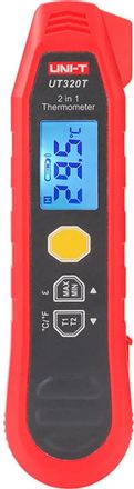 Контактный термометр UNI-T UT320T, инфракрасный