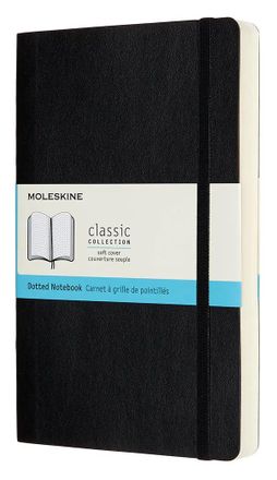 Блокнот Moleskine Classic Soft Expended,  400стр,  пунктир,  мягкая обложка,  черный [qp619exp]