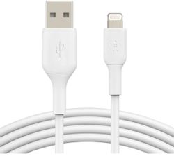 Изображение товара Кабель Belkin Lightning USB 2.0 1м MFI белый для iPhone, iPad Изображение товара Кабель Belkin Lightning USB 2.0 1м MFI белый для iPhone, iPad