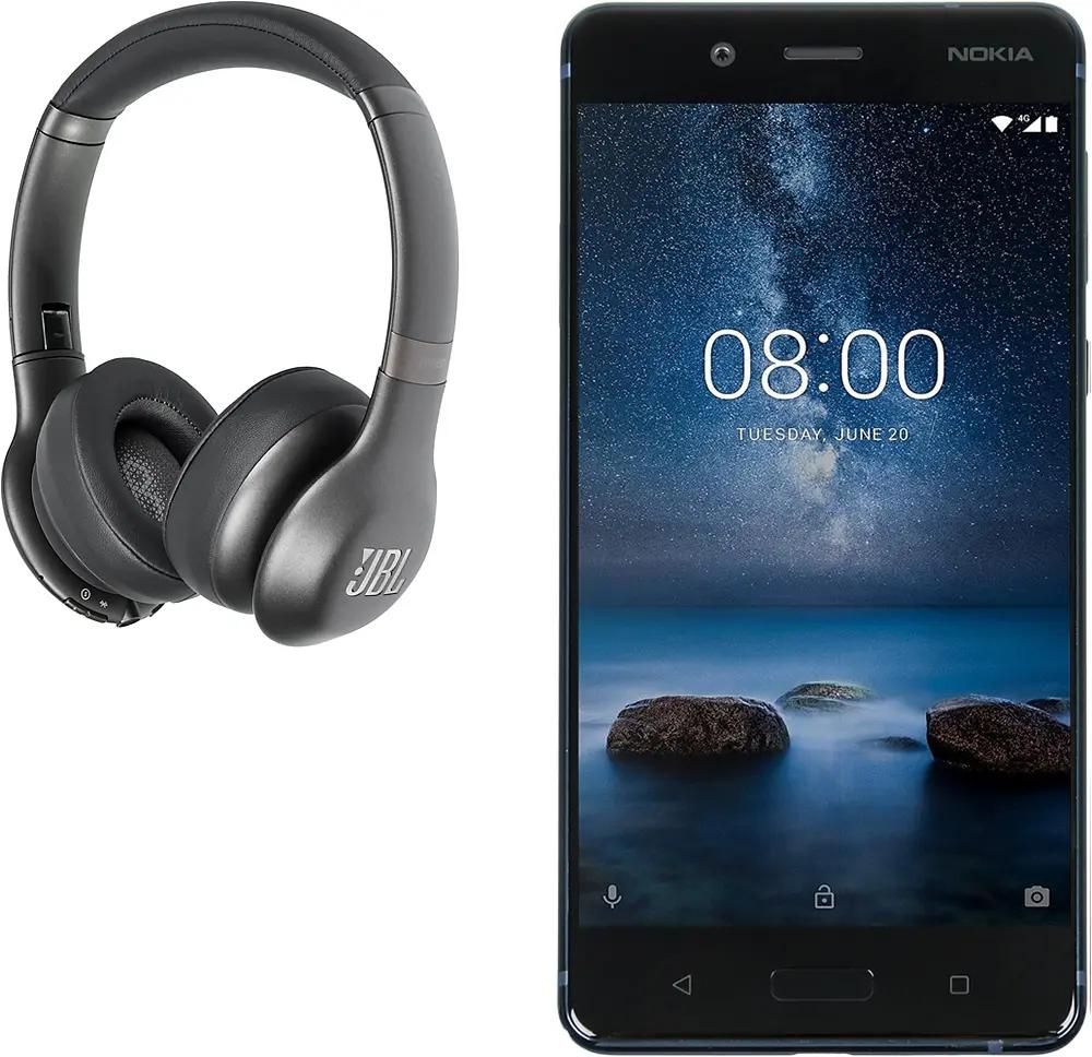 Характеристики Смартфон Nokia 8 Dual sim + наушники JBL V310BT, синий  глянцевый (1078814) смотреть в СИТИЛИНК