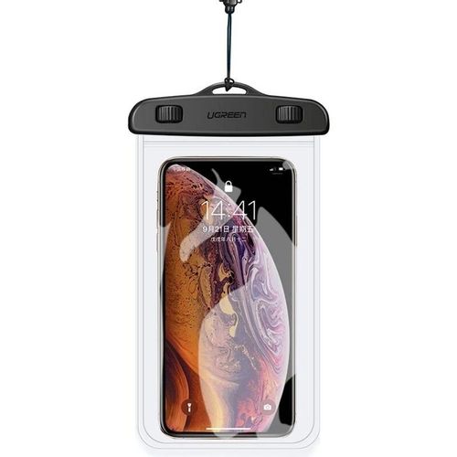 Сумочка UGREEN LP186, для Apple iPhone X, черный/прозрачный [60959]