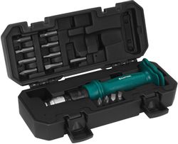 Отвертка с насадками Kraftool 25550-H10_z01, 15 предметов, в жестком кейсе