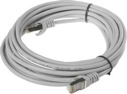 Патч-корд PREMIER NA102-FTP-C5E-5M литой (molded), FTP, кат.5E, 5м, серый