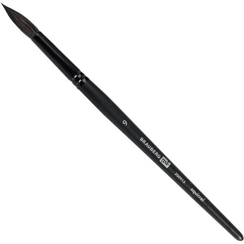 Кисть BRAUBERG Art Classic, 200915, художественная, из волоса белки, круглая, №9