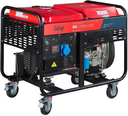 Дизельный генератор FUBAG DS 12000 A ES, 220 В, 12кВт, с автозапуском, на колёсах с АКБ [646225]