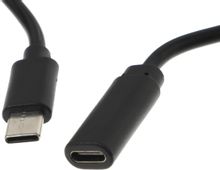 Изображение товара Кабель-удлинитель Buro USB Type-C (m) -  USB Type-C (f),  2м,  черный [bu-ext-typec-2m]