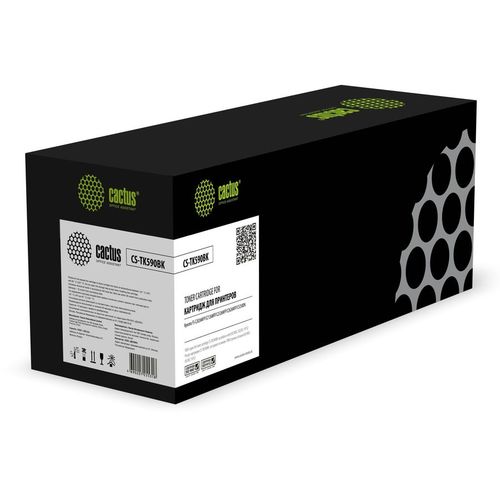 Картридж Cactus CS-TK590BK, TK-590K, черный / CS-TK590BK