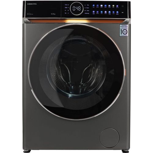 Стиральная машина HIBERG i-DDQ10-814 Sd, с фронтальной загрузкой, 8кг, 1400об/мин, с паром, инверторная