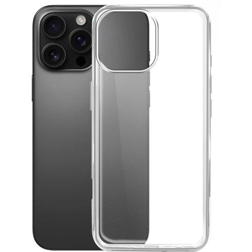 Чехол (клип-кейс) BORASCO Silicone Case, для Apple iPhone 16 Pro Max, прозрачный [73526]